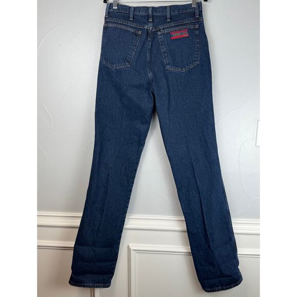 Vintage Wrangler Twenty X Jeans 34x38 Dark Wash Made USA Fabric Western Rodeo - Picture 4 of 11